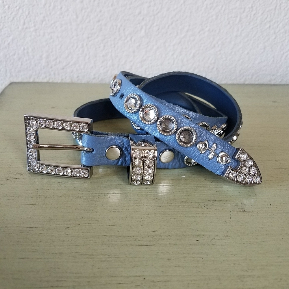 KIPPYS Rhinestone Leather Belt